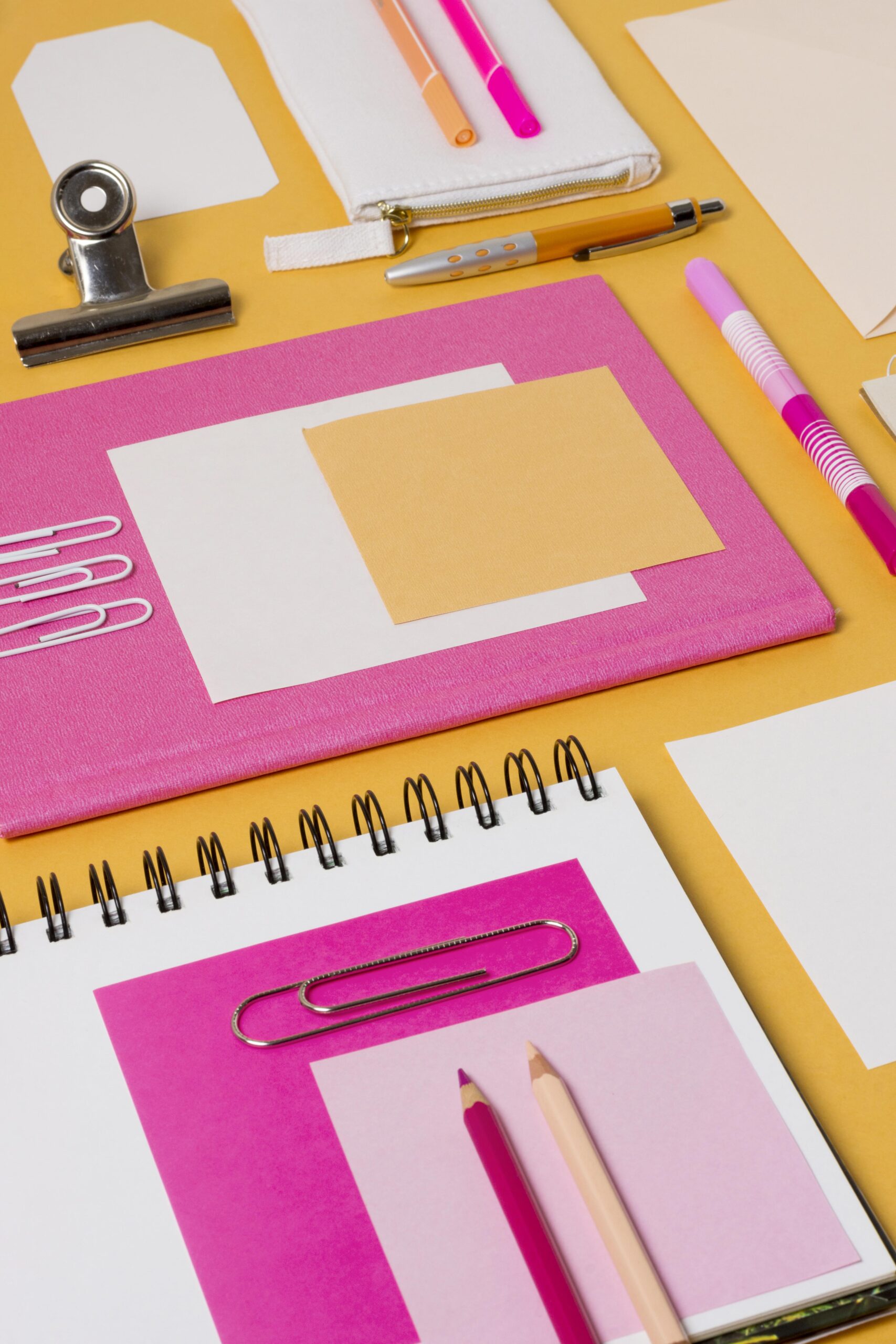 high angle envelopes paperclips